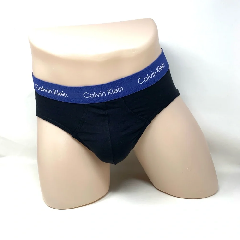 💖MEGA SALE💖Calvin Klein 3-pack Cotton Hip Brief Mens Underwear NB2613935 - Picture 4 of 5